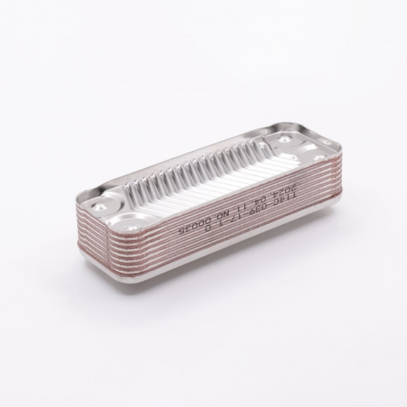 Теплообменник ГВС 16 пл подходит для PROTHERM Гепард Рысь Ягуар 0020118595, 0020119605 / FONDITAL Minocra Antea Antea Condensing 6SCAMPIA07 / NOVA FLORIDA 6SCAMPIA07 / BAXI  7116128 711612800 711612600 711613000/ WESTEN 711613000
