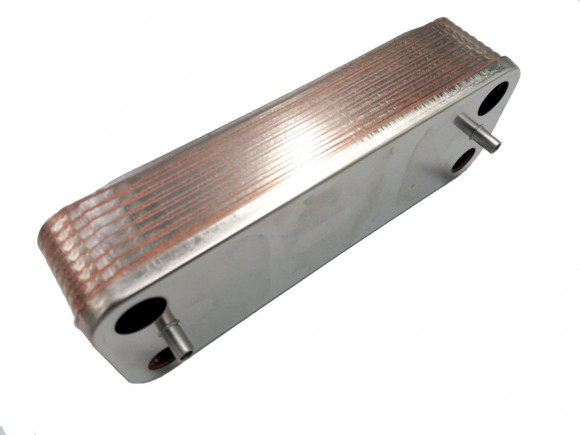 Теплообменник ГВС 16 пл подходит для PROTHERM Гепард Рысь Ягуар 0020118595, 0020119605 / FONDITAL Minocra Antea Antea Condensing 6SCAMPIA07 / NOVA FLORIDA 6SCAMPIA07 / BAXI  7116128 711612800 711612600 711613000/ WESTEN 711613000