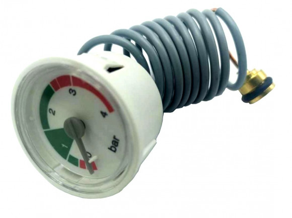 Манометр подходит для BAXI Fourtech, Mainfour / WESTEN Pulsar D, Quasar D 8922460 (с уплотнительным кольцом)