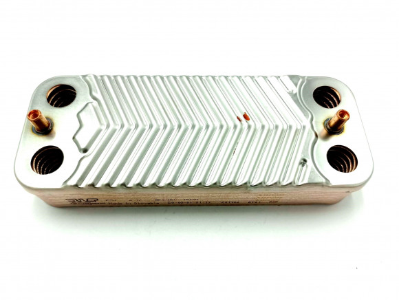 Теплообменник ГВС 12 пл подходит для BALTGAZ Turbo 20490565  / BAXI Eco 63041310091, 6304131044, 6304131043