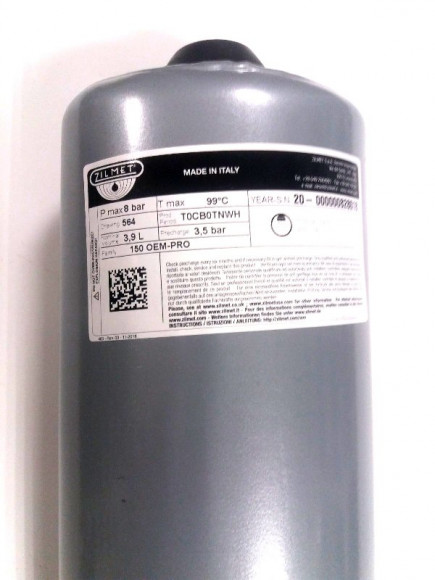 Расширительный бак ZILMET 4л, G1\2, подходит для PROTHERM Медведь 0020056464
