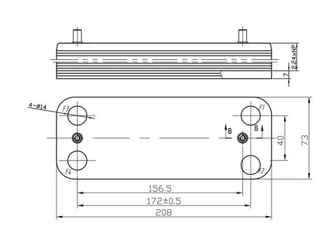Теплообменник ГВС 10 пл BAXI Eco, Fourtech, Energy, Fourthec, Luna  / WESTEN Pulsar  5686660  5653650