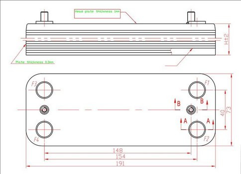 Теплообменник ГВС 12 пл для ARISTON 995945 / BERETTA R8036 / FONDITAL 6SCAMPIA01 / NOVA FLORIDA 6SCAMPIA01 / VIESSMANN 7856846 7825533 7825534 / BUDERUS / HAIER A01011/ BIASI BI1181122/ TIBERIS 30631400300401/ ELECTROLUX BI1181 122 AA10110001/ KOREASTAR  