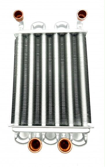 Теплообменник битермический IMMERGAS Star 1.024398 / ARISTON Egis, As  65106300 / BIASI Binova BI1592100 / UNICAL Idea 95263474 / RODA Vortech One